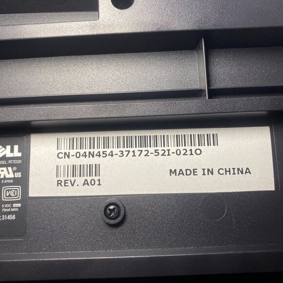 Dell RT7D20 PS/2 Wired Black Keyboard English Footed Tested Working EUC - Picture 6 of 8